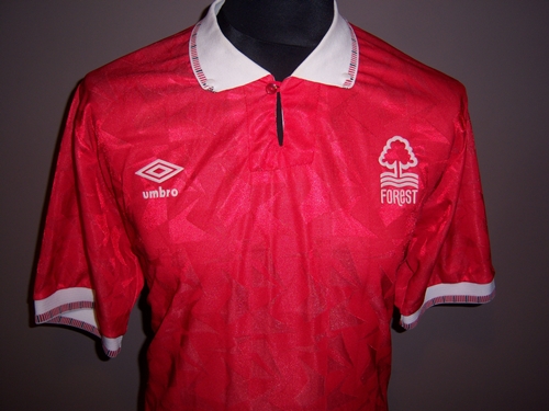 maillot nottingham forest domicile 1990-1991 rétro