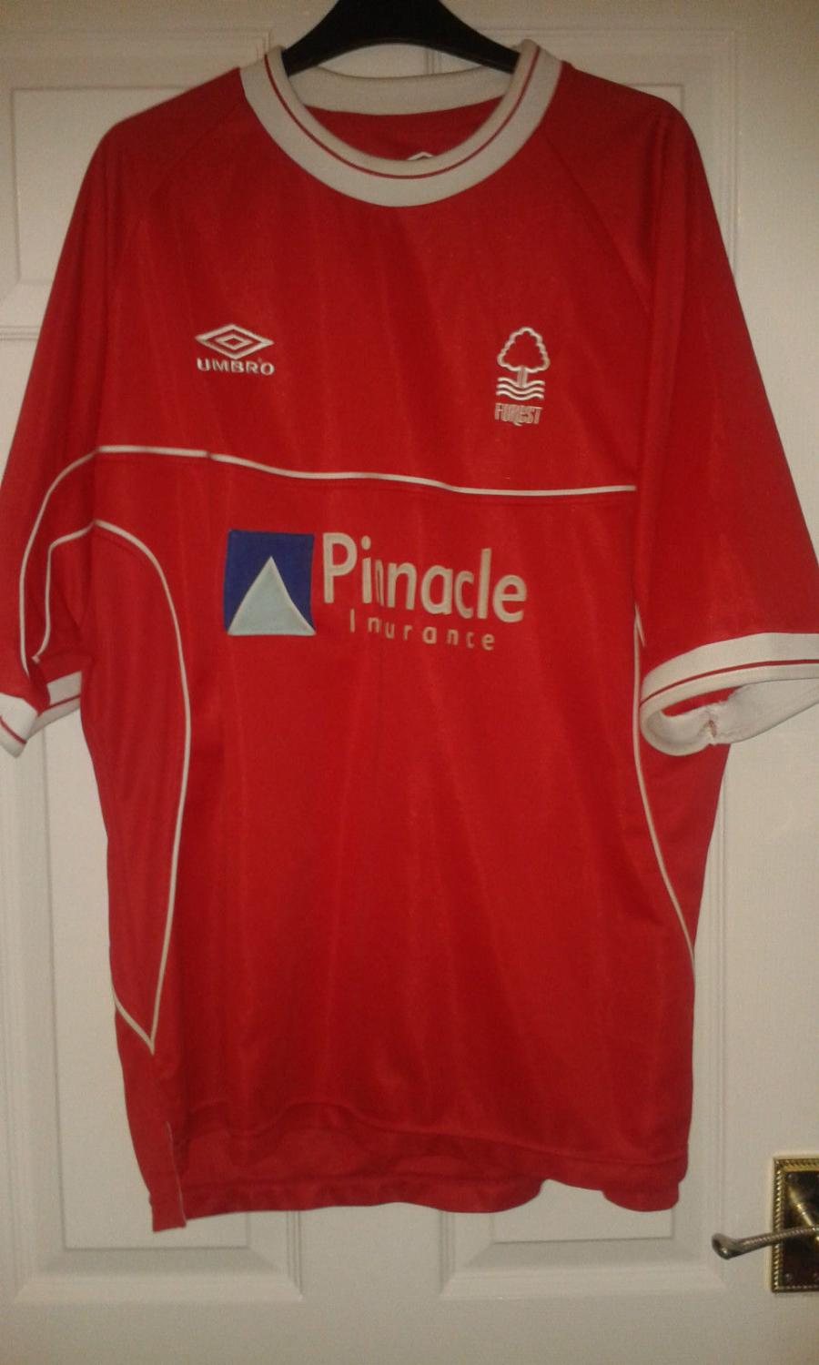 maillot nottingham forest domicile 2000-2002 pas cher