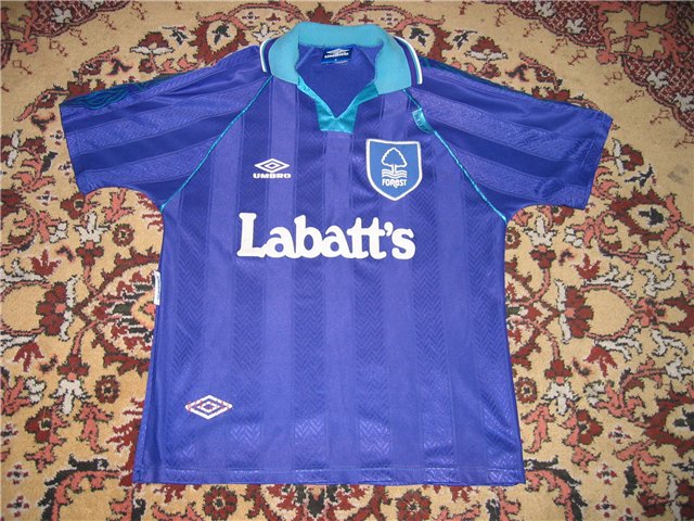 maillot nottingham forest exterieur 1993-1995 rétro