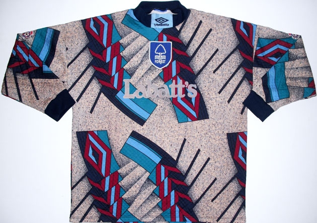 maillot nottingham forest gardien 1993-1994 pas cher