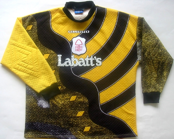 maillot nottingham forest gardien 1996-1997 rétro