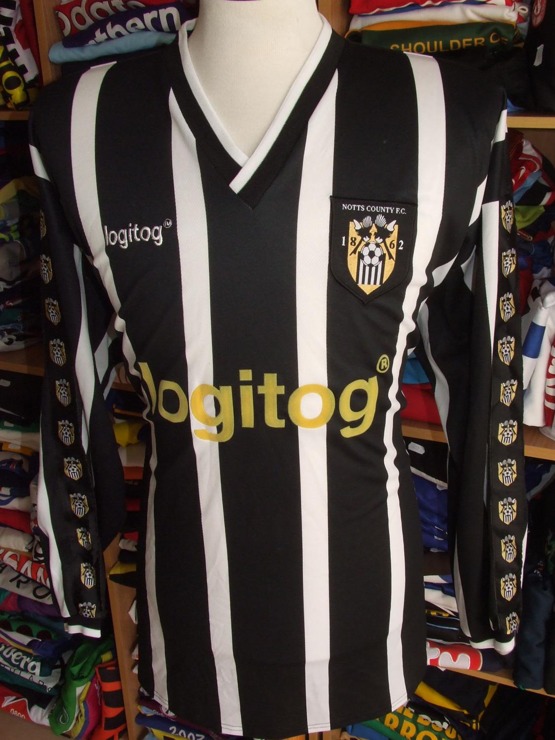 maillot notts county domicile 2001-2002 rétro