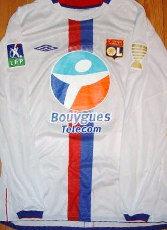 maillot ol réplique 2004-2005 rétro