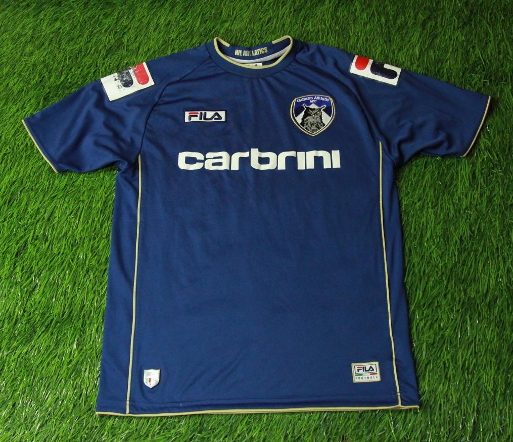 maillot oldham athletic afc domicile 2012-2013 rétro