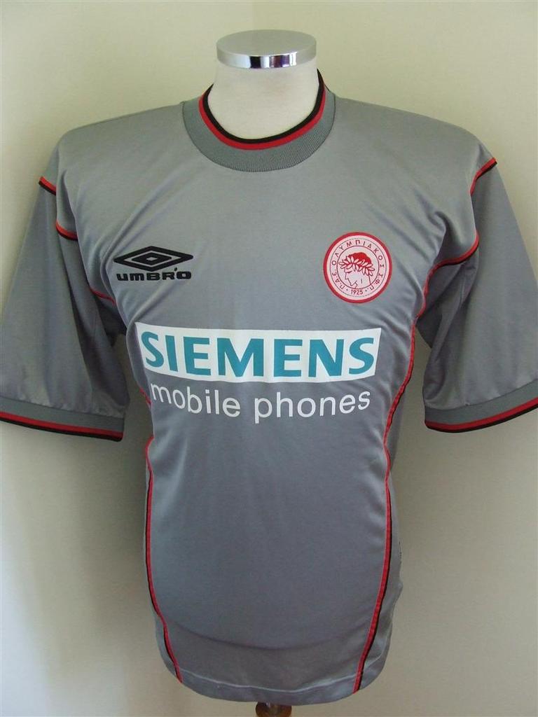 maillot olympiakos third 2000-2001 rétro