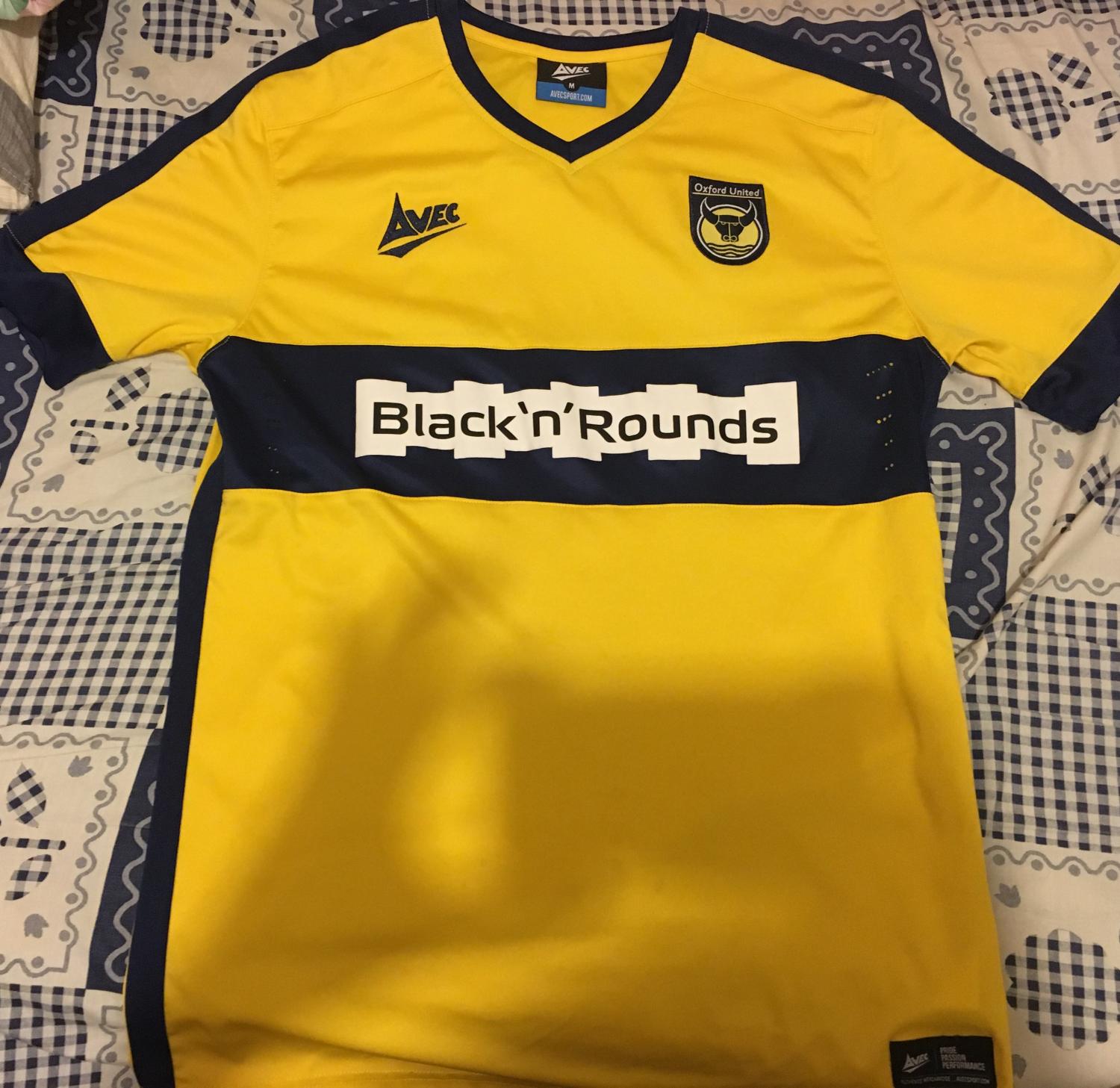 maillot oxford united fc domicile 2014-2015 rétro