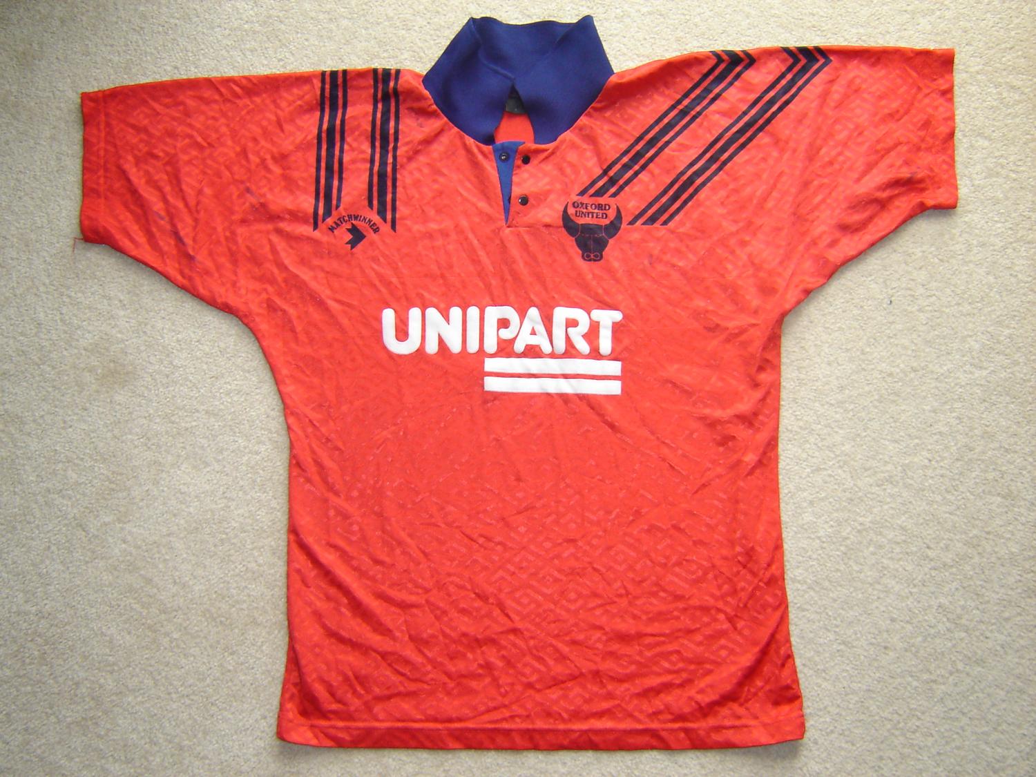 maillot oxford united fc exterieur 1991-1993 pas cher