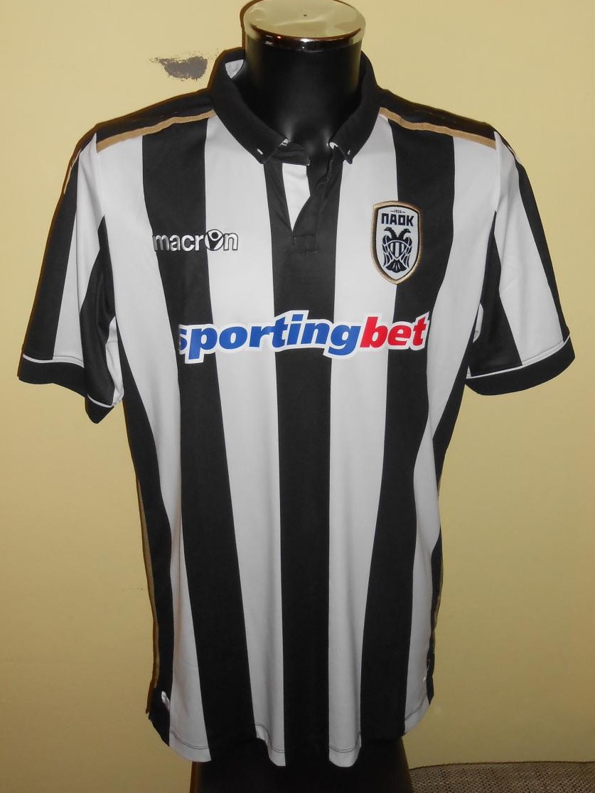 maillot paok salonique domicile 2015-2016 rétro