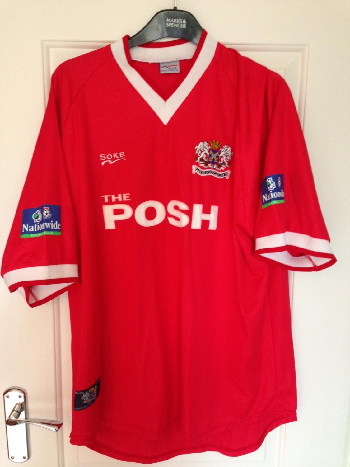 maillot peterborough united exterieur 1999-2000 rétro