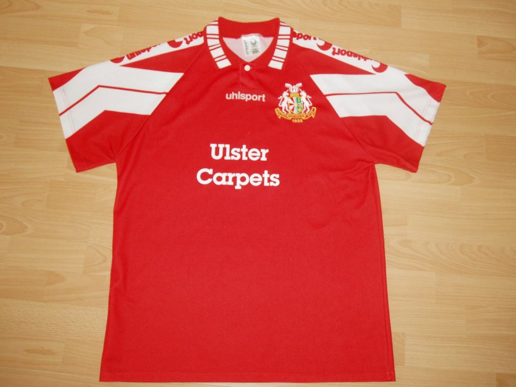 maillot portadown fc domicile 1995-1996 rétro