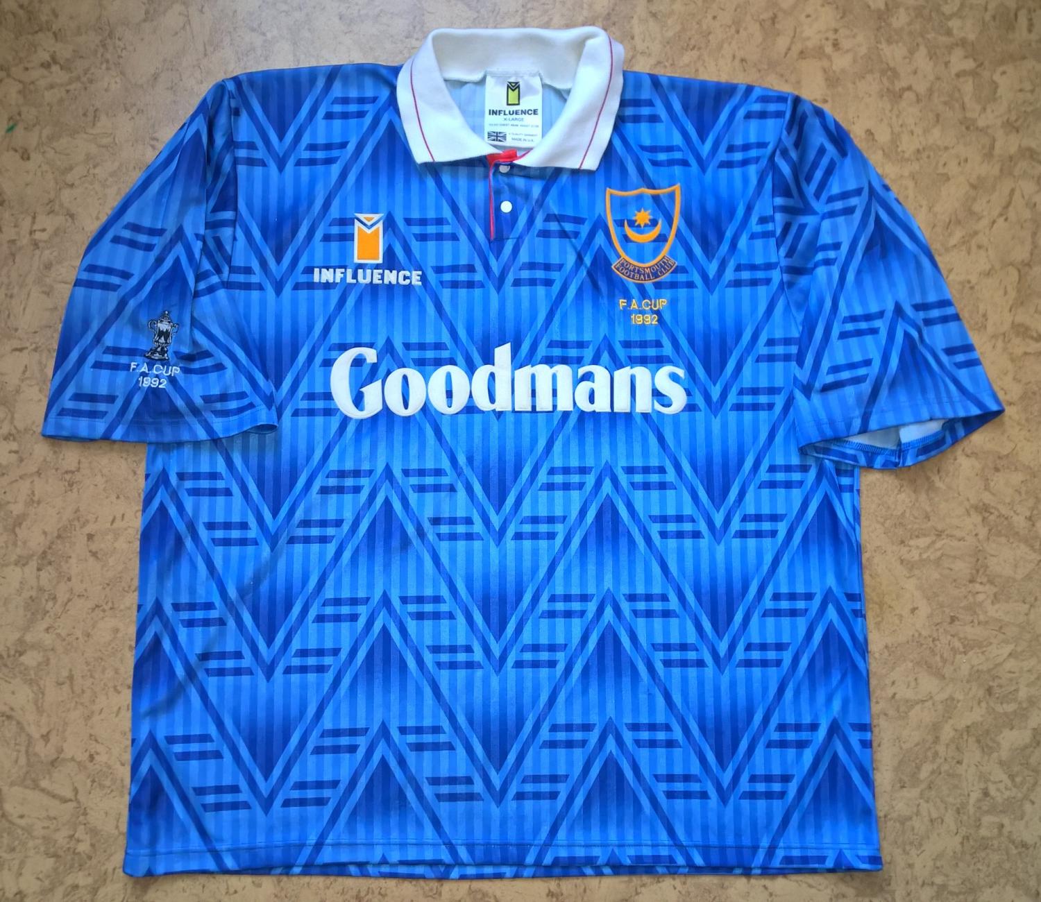 maillot portsmouth domicile 1991-1993 pas cher