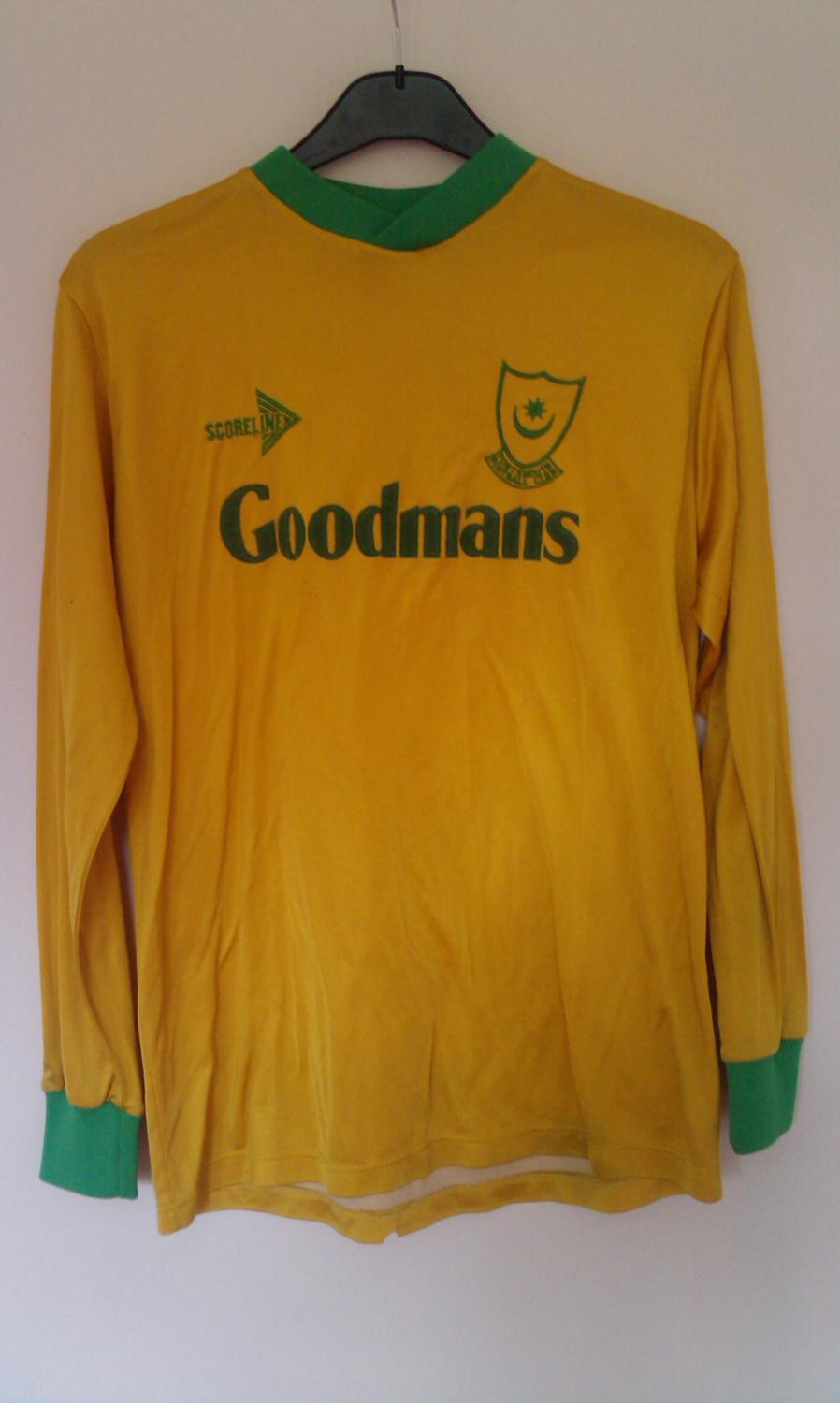 maillot portsmouth exterieur 1989-1991 pas cher