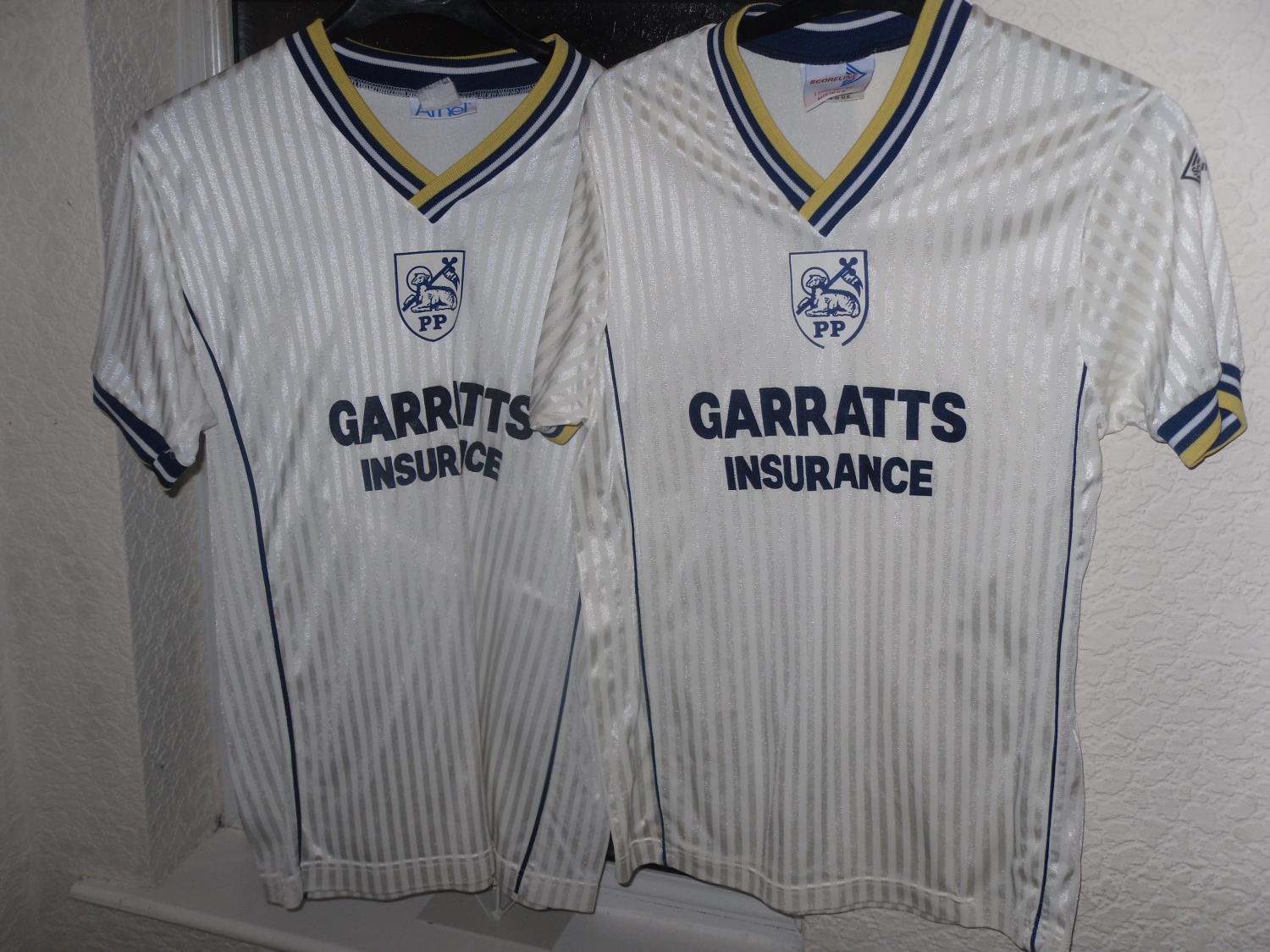 maillot preston north end domicile 1988-1989 rétro