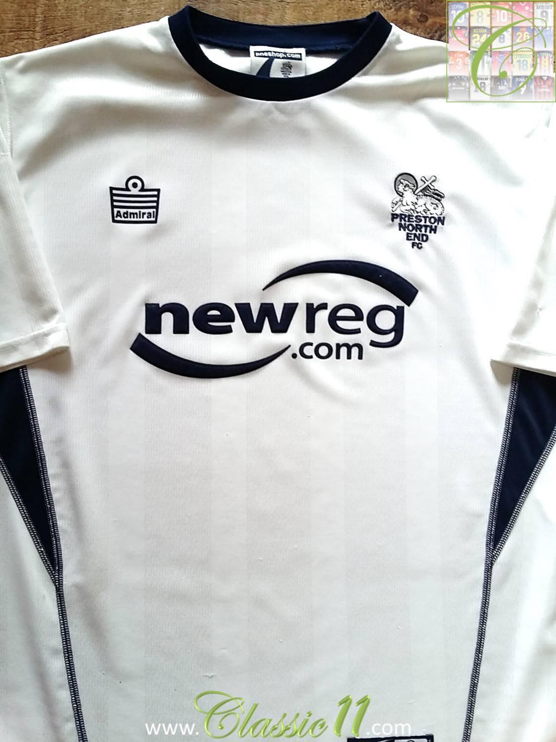 maillot preston north end domicile 2003-2004 rétro