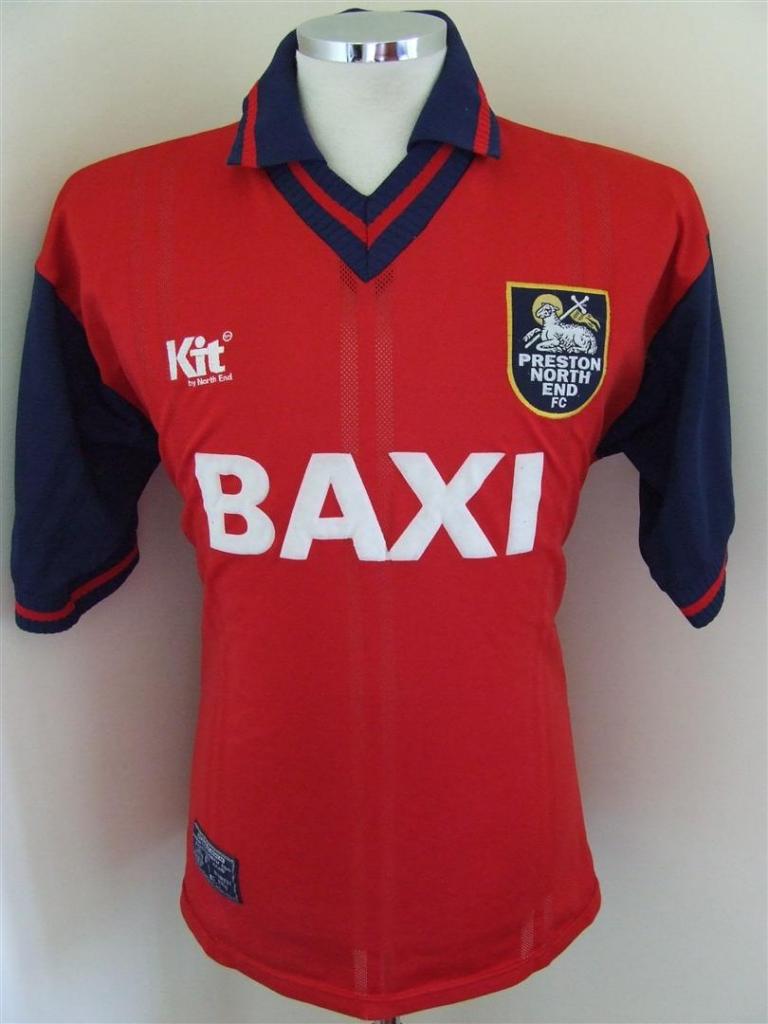 maillot preston north end exterieur 1996-1997 pas cher