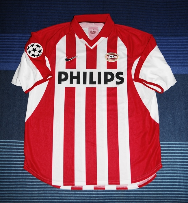 maillot psv eindhoven domicile 2000-2002 rétro