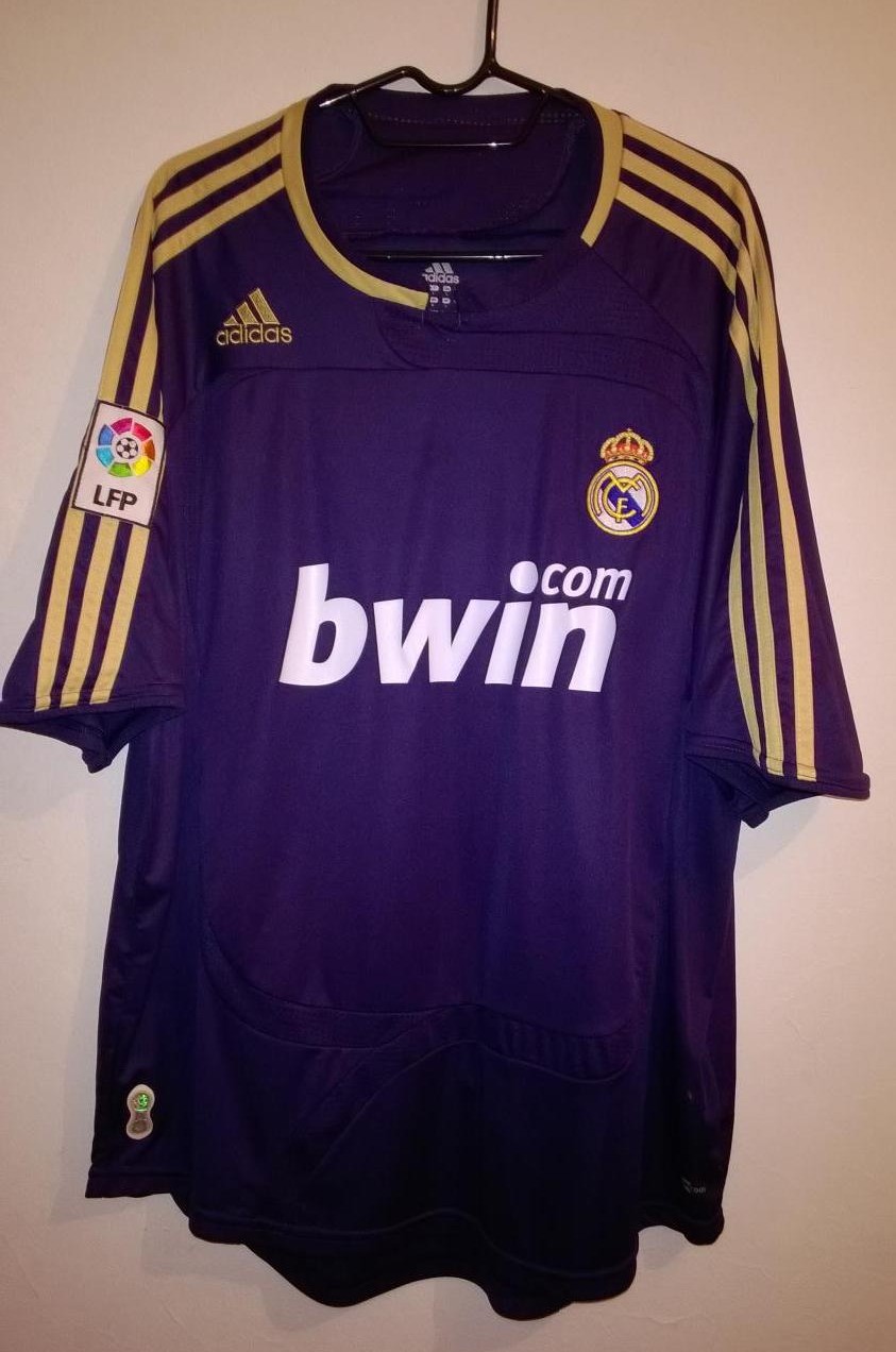 maillot real madrid exterieur 2007-2008 rétro