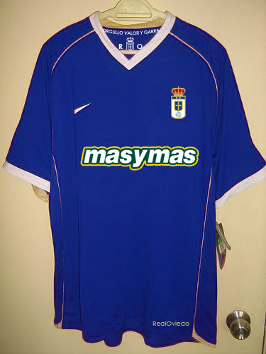 maillot real oviedo domicile 2010-2011 rétro