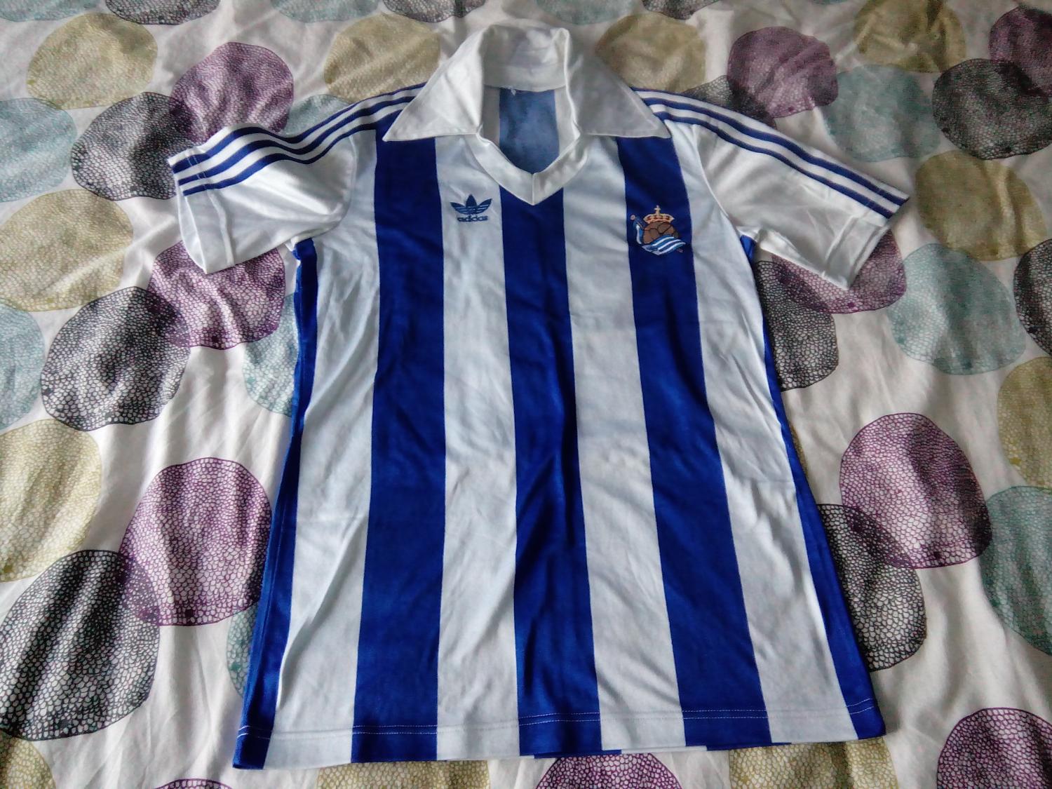 maillot real sociedad domicile 1985-1986 pas cher