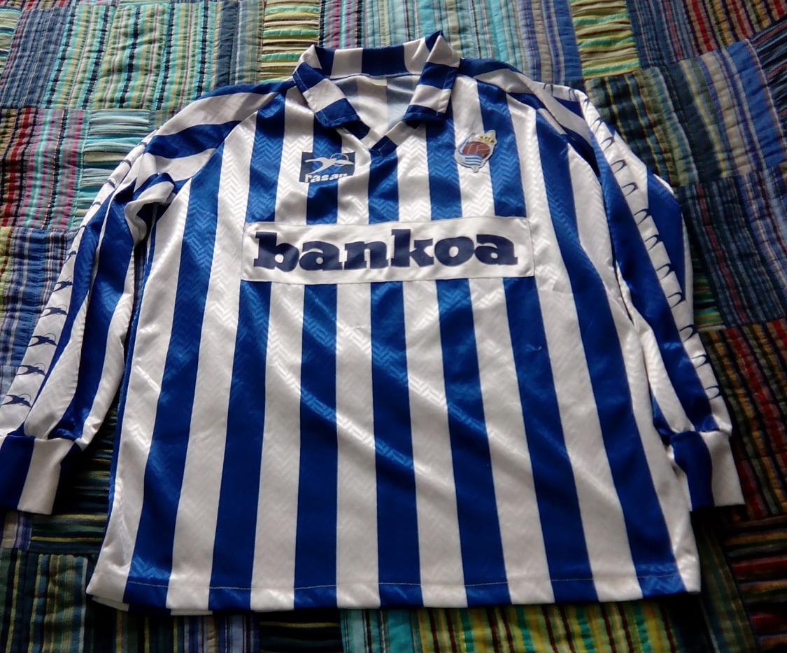 maillot real sociedad domicile 1989-1990 rétro