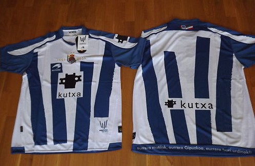 maillot real sociedad domicile 2009-2010 pas cher