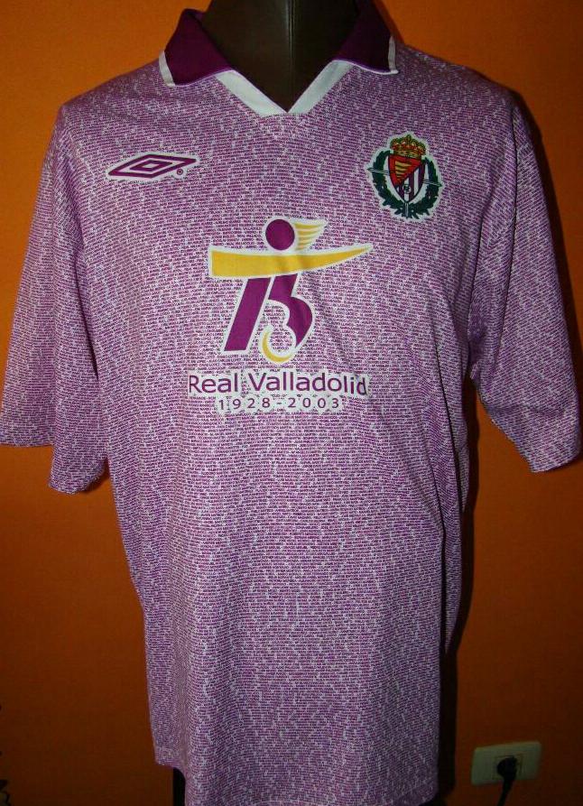 maillot real valladolid particulier 2003-2004 pas cher