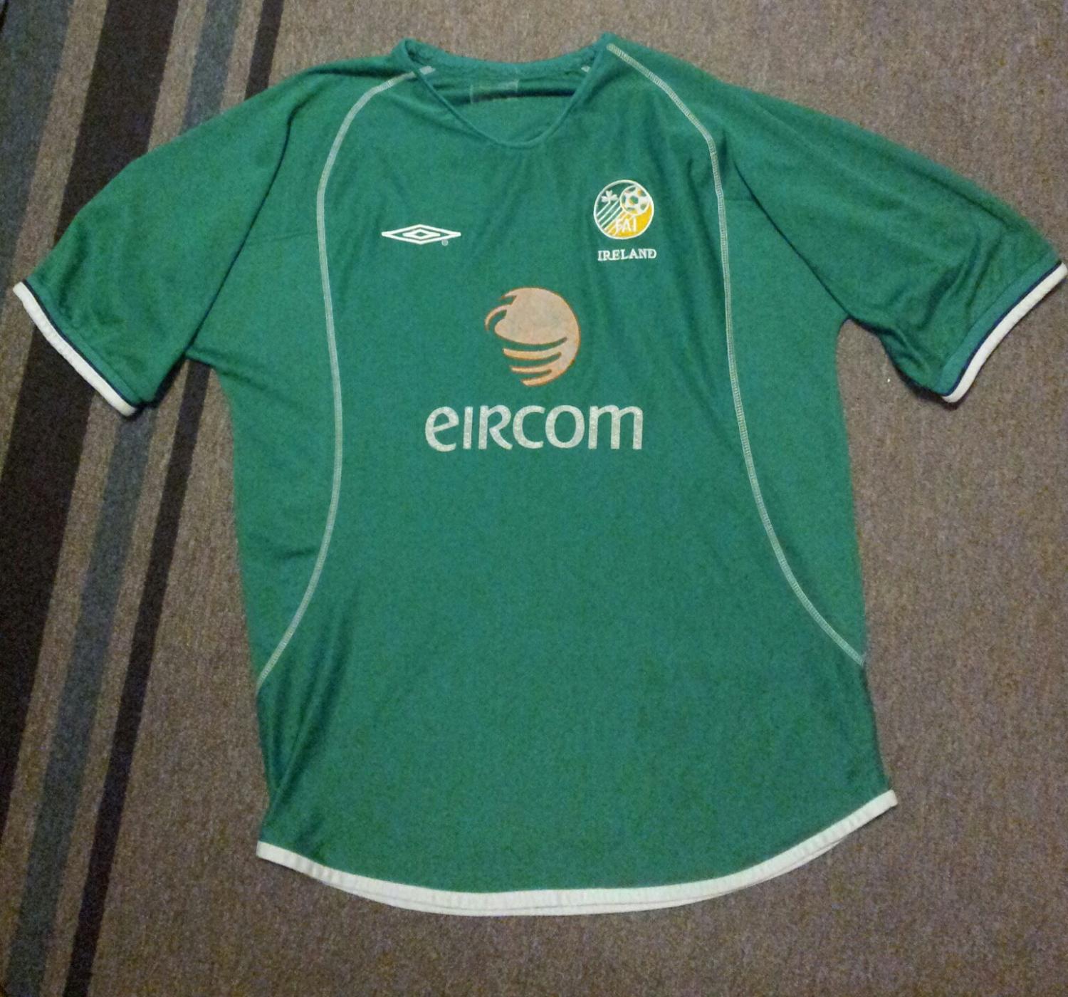 maillot république d'irlande domicile 2001-2002 pas cher