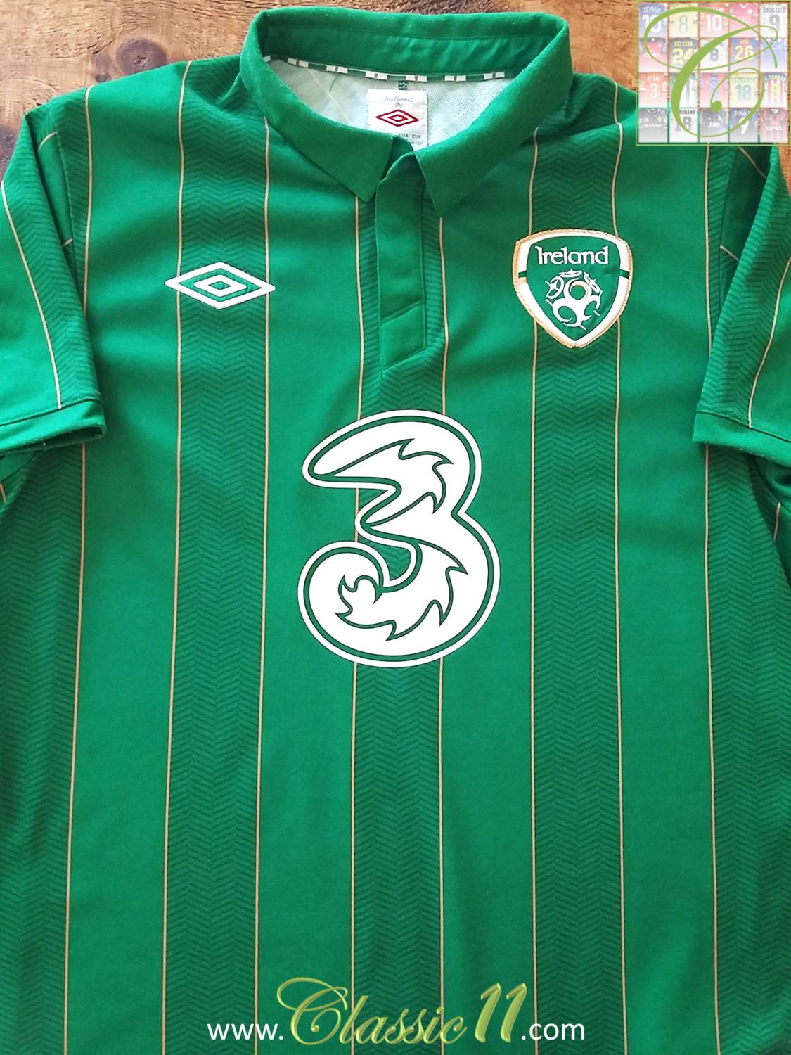 maillot république d'irlande domicile 2011-2012 rétro