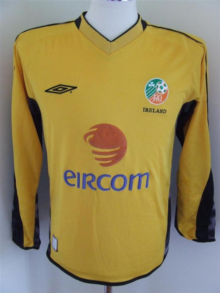 maillot république d'irlande gardien 2003-2004 rétro