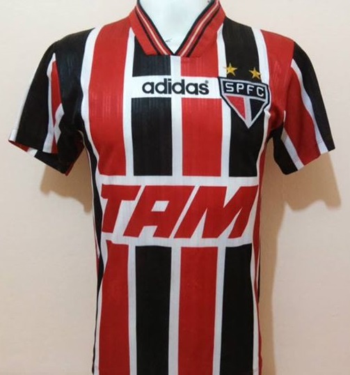 maillot são paulo fc exterieur 1996 rétro