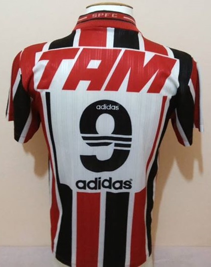 maillot são paulo fc exterieur 1996 rétro