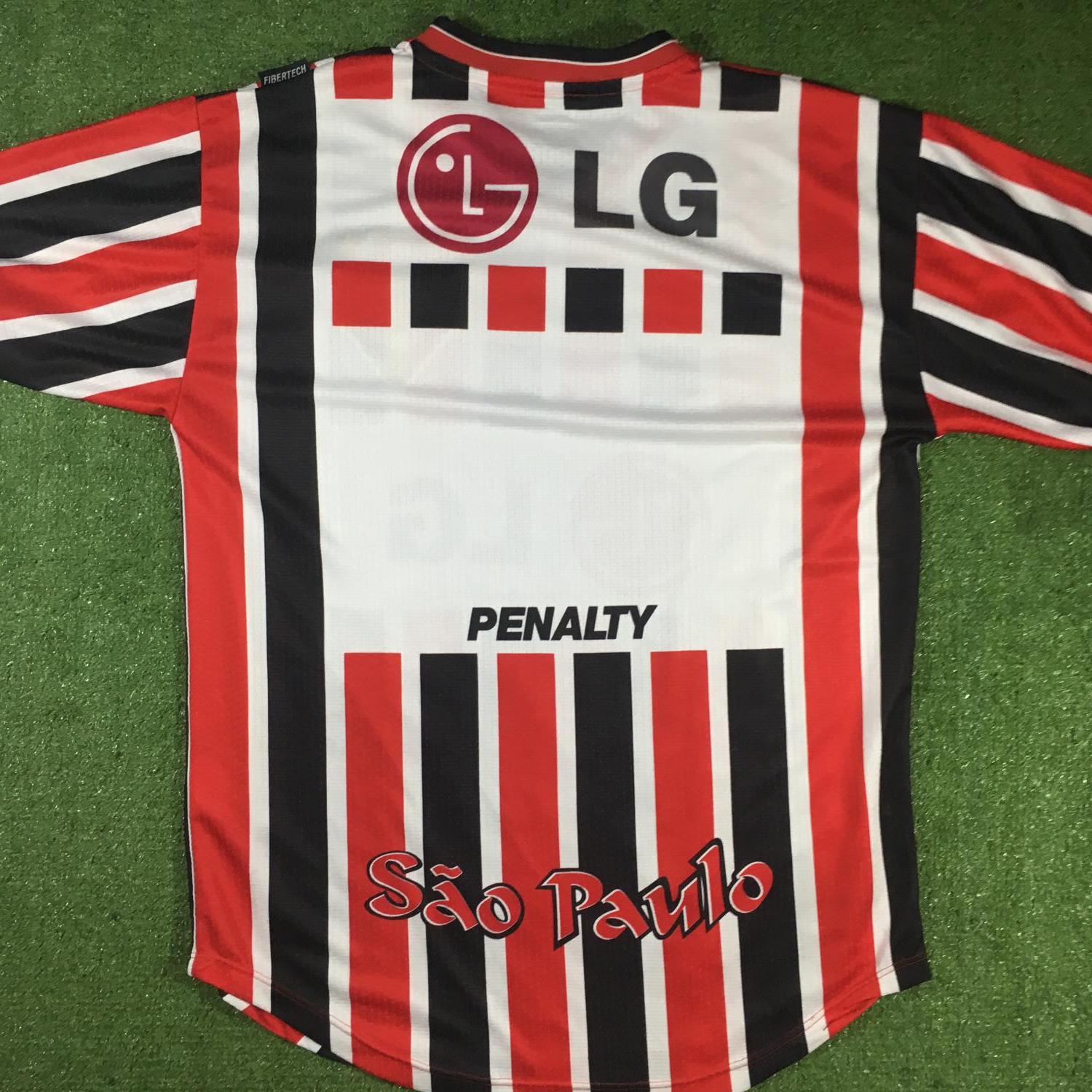 maillot são paulo fc exterieur 2001-2002 rétro