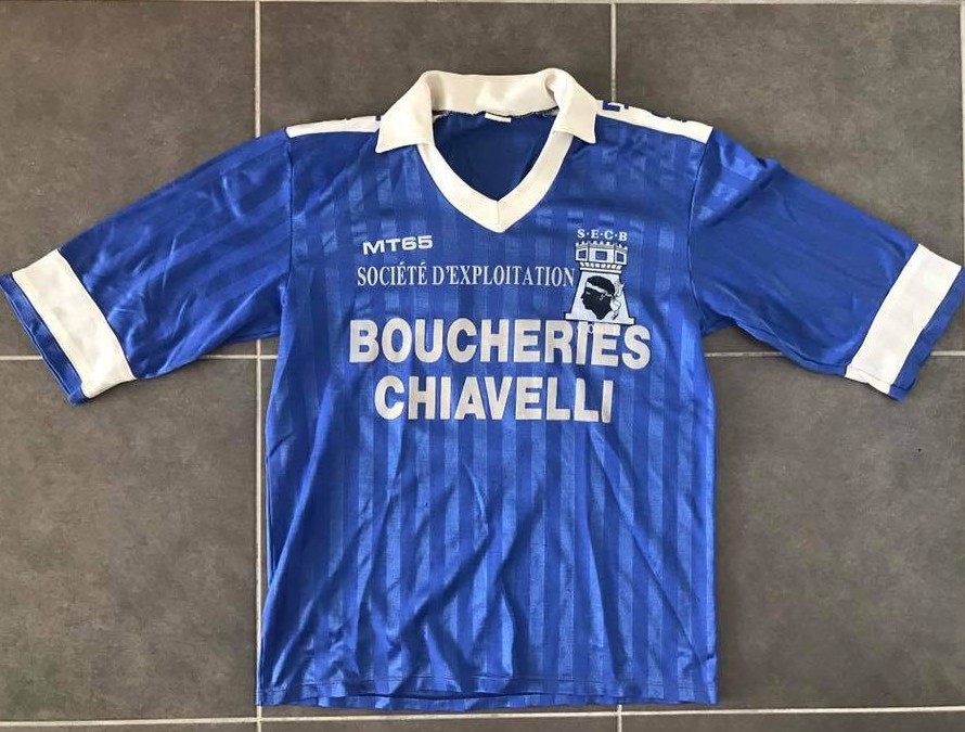 maillot sc bastia domicile 1987-1988 rétro