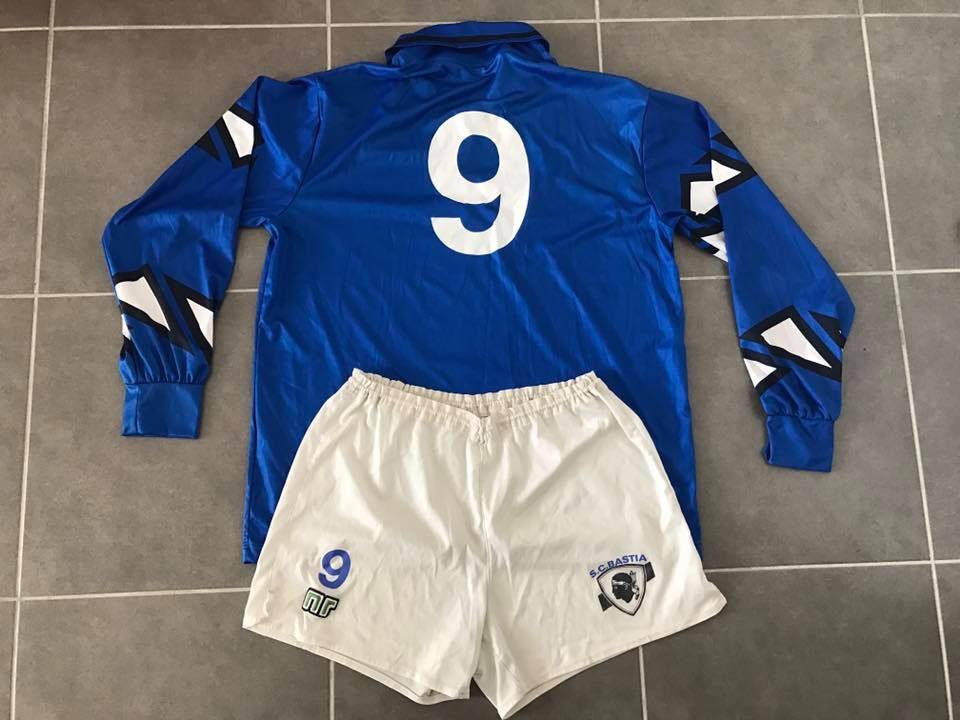 maillot sc bastia domicile 1993-1994 rétro