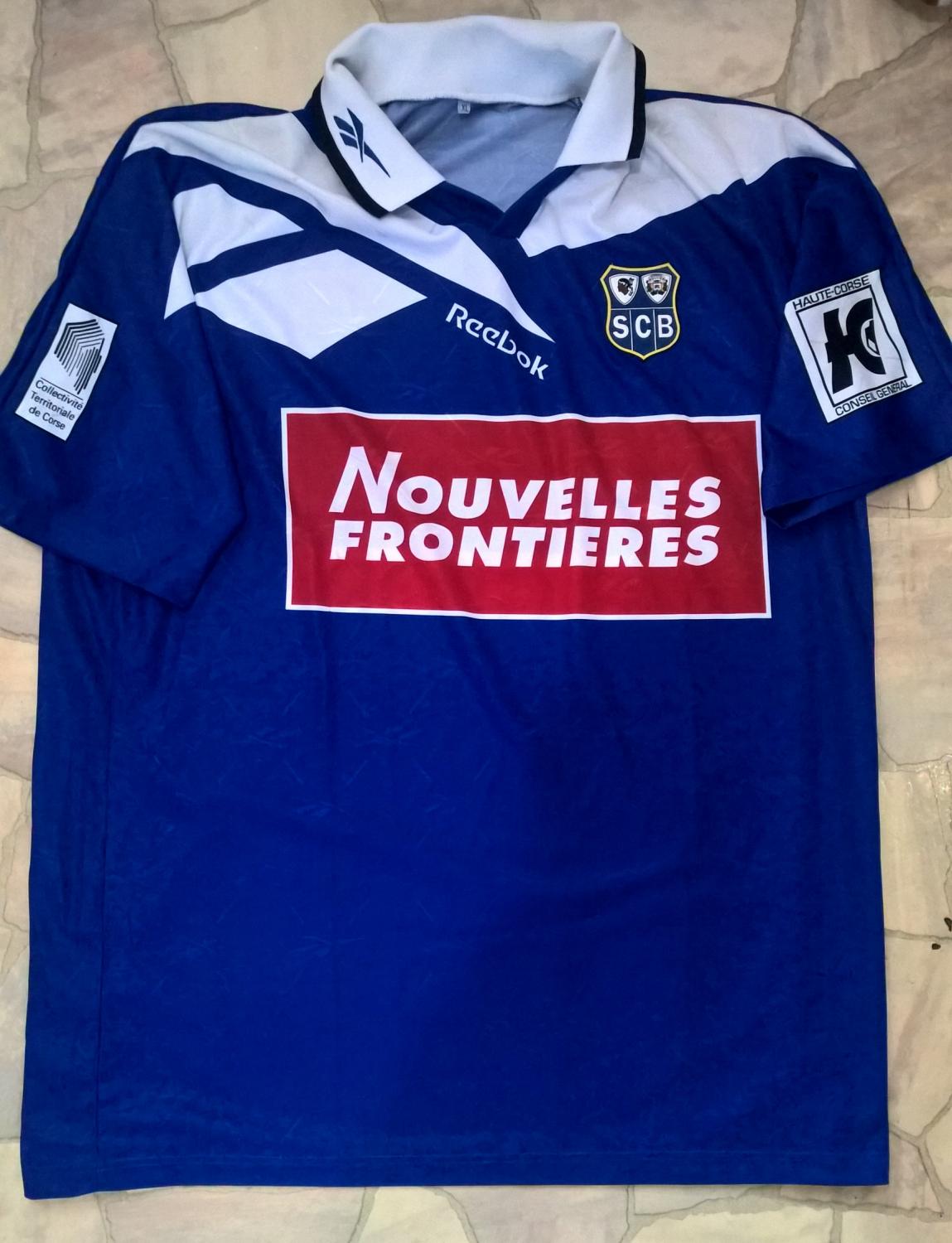 maillot sc bastia domicile 1997-1999 pas cher