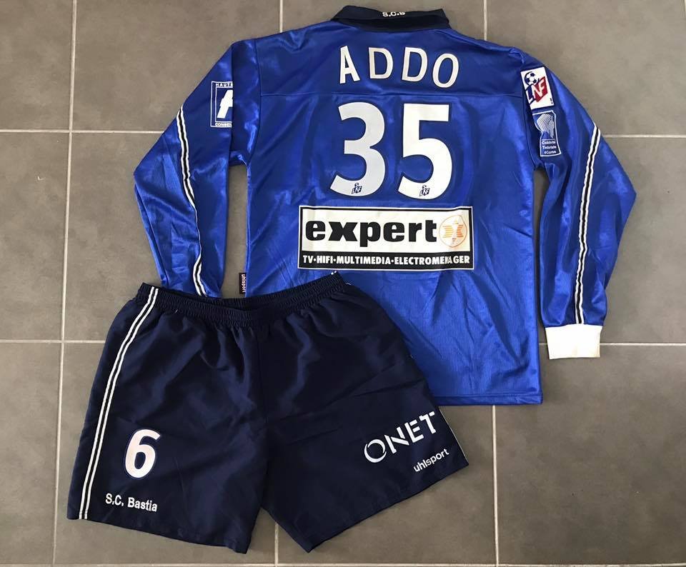 maillot sc bastia domicile 2001-2002 pas cher