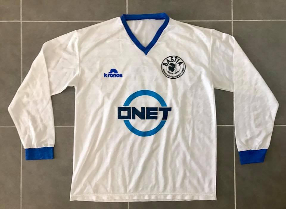 maillot sc bastia exterieur 1990-1991 pas cher