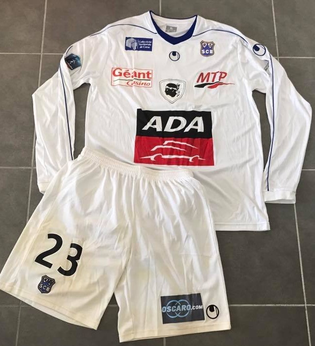 maillot sc bastia exterieur 2010-2011 pas cher