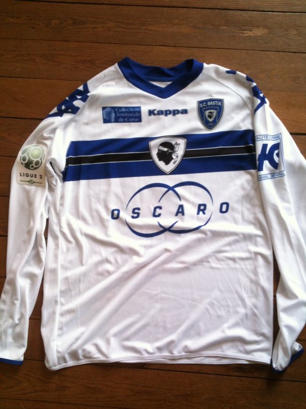 maillot sc bastia exterieur 2011-2012 rétro