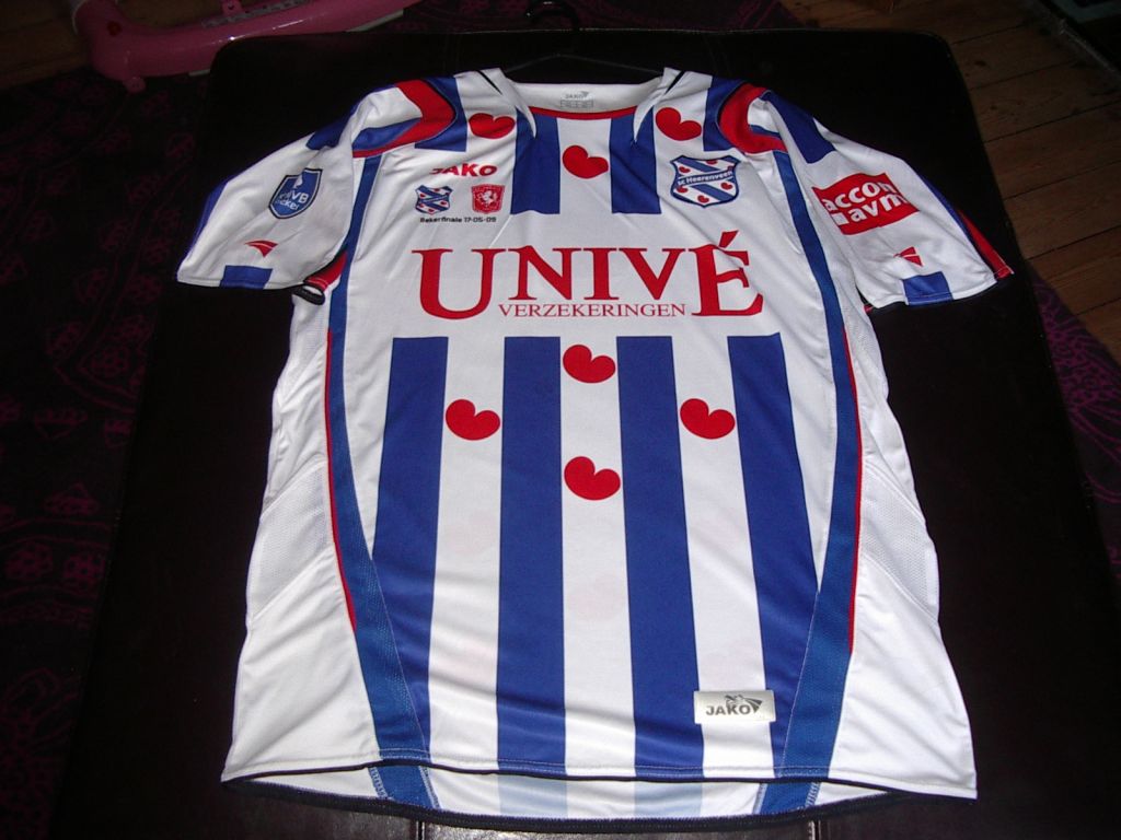 maillot sc heerenveen réplique 2008-2009 rétro