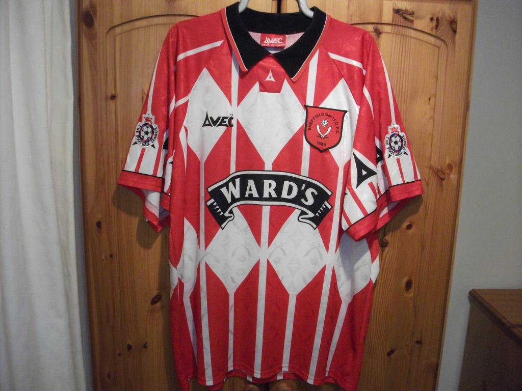 maillot sheffield united domicile 1995-1996 rétro