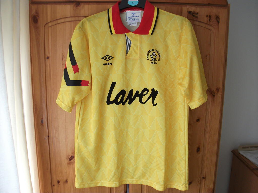 maillot sheffield united exterieur 1991-1993 rétro