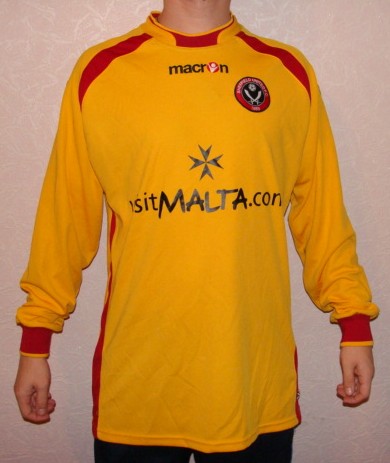 maillot sheffield united gardien 2009-2010 rétro