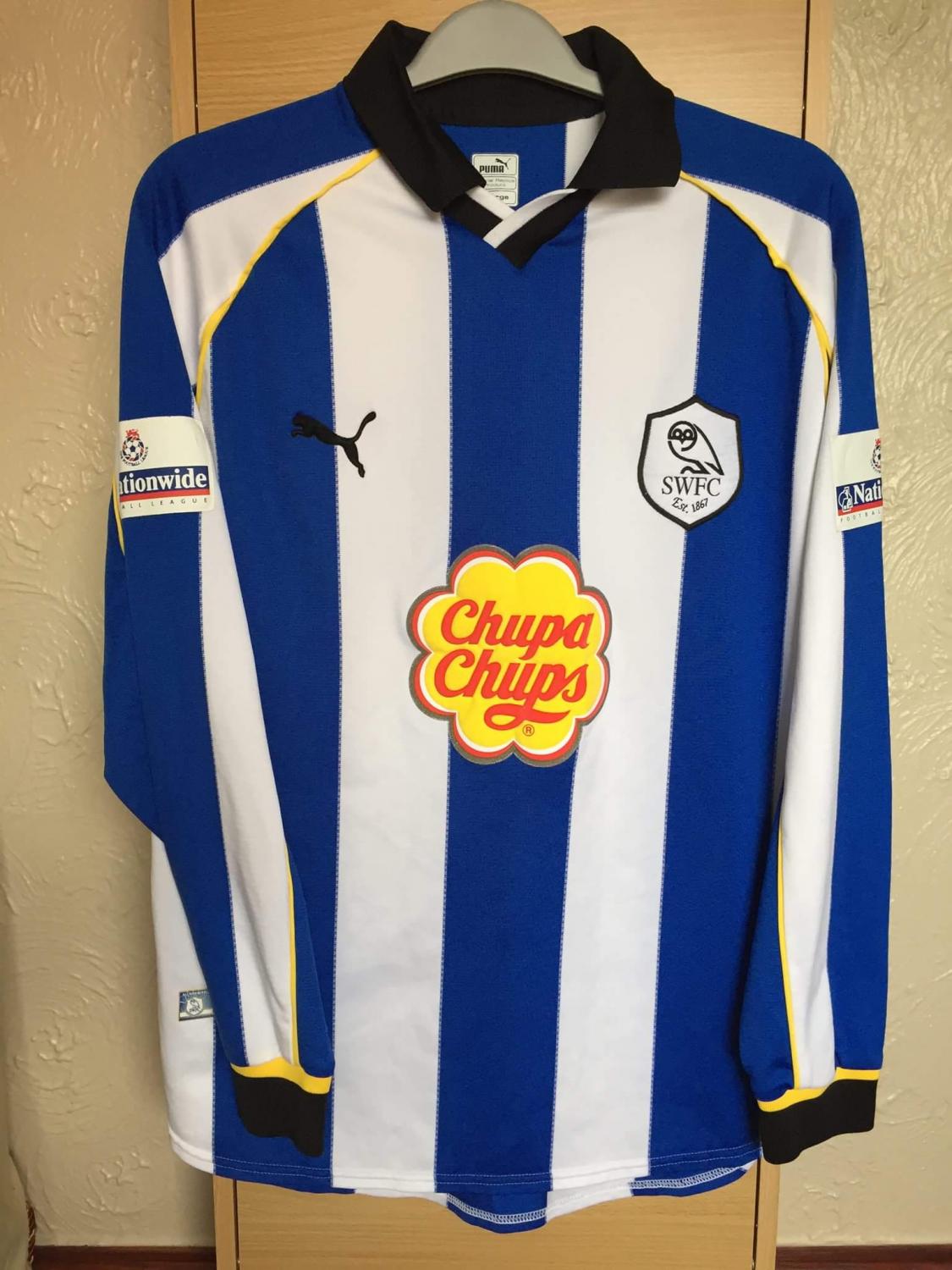 maillot sheffield wednesday domicile 2000-2001 pas cher