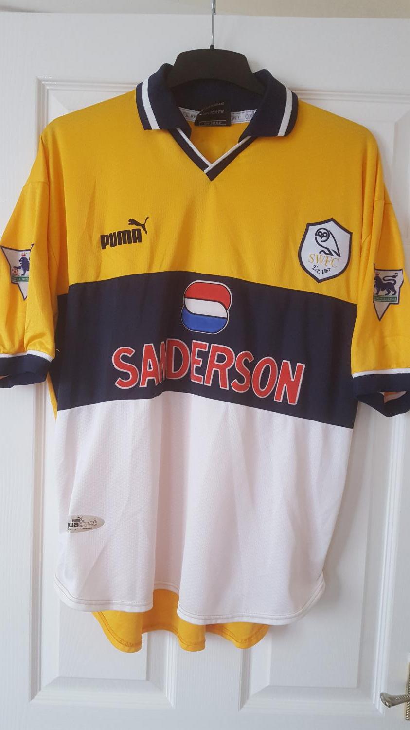 maillot sheffield wednesday exterieur 1998-2000 rétro