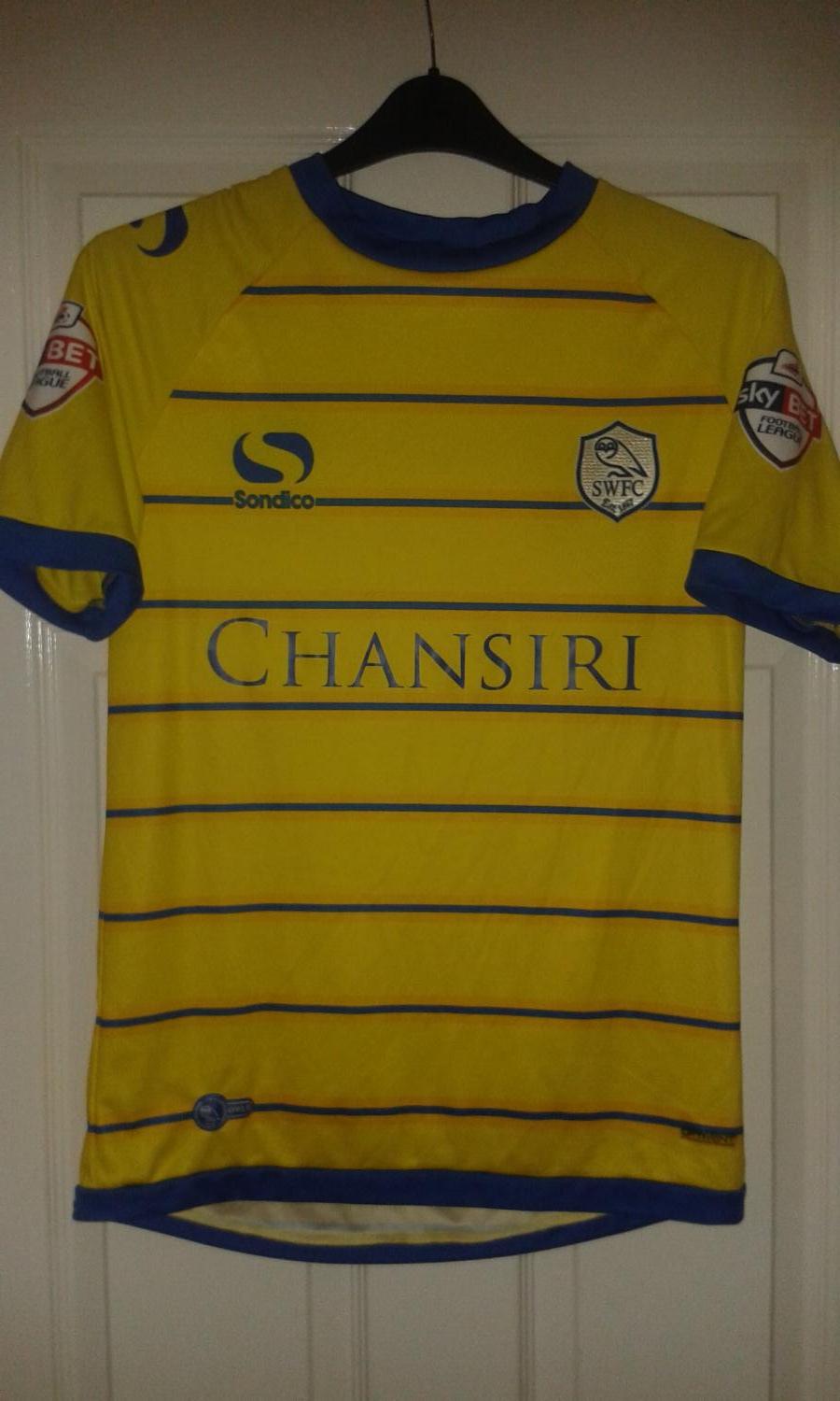 maillot sheffield wednesday exterieur 2015-2016 pas cher