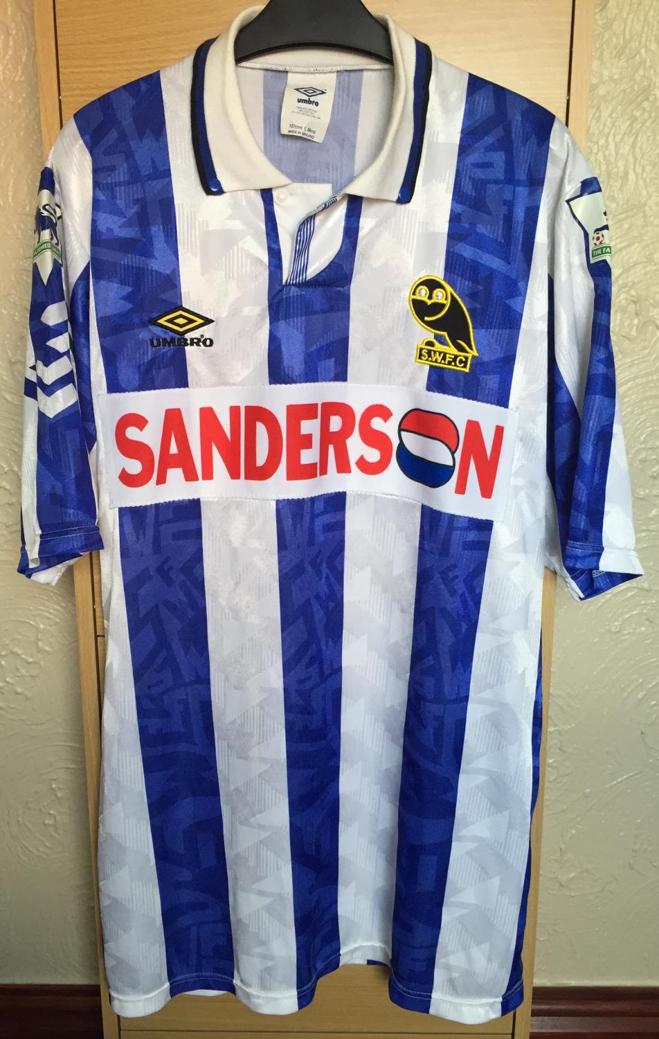 maillot sheffield wednesday particulier 1992 pas cher