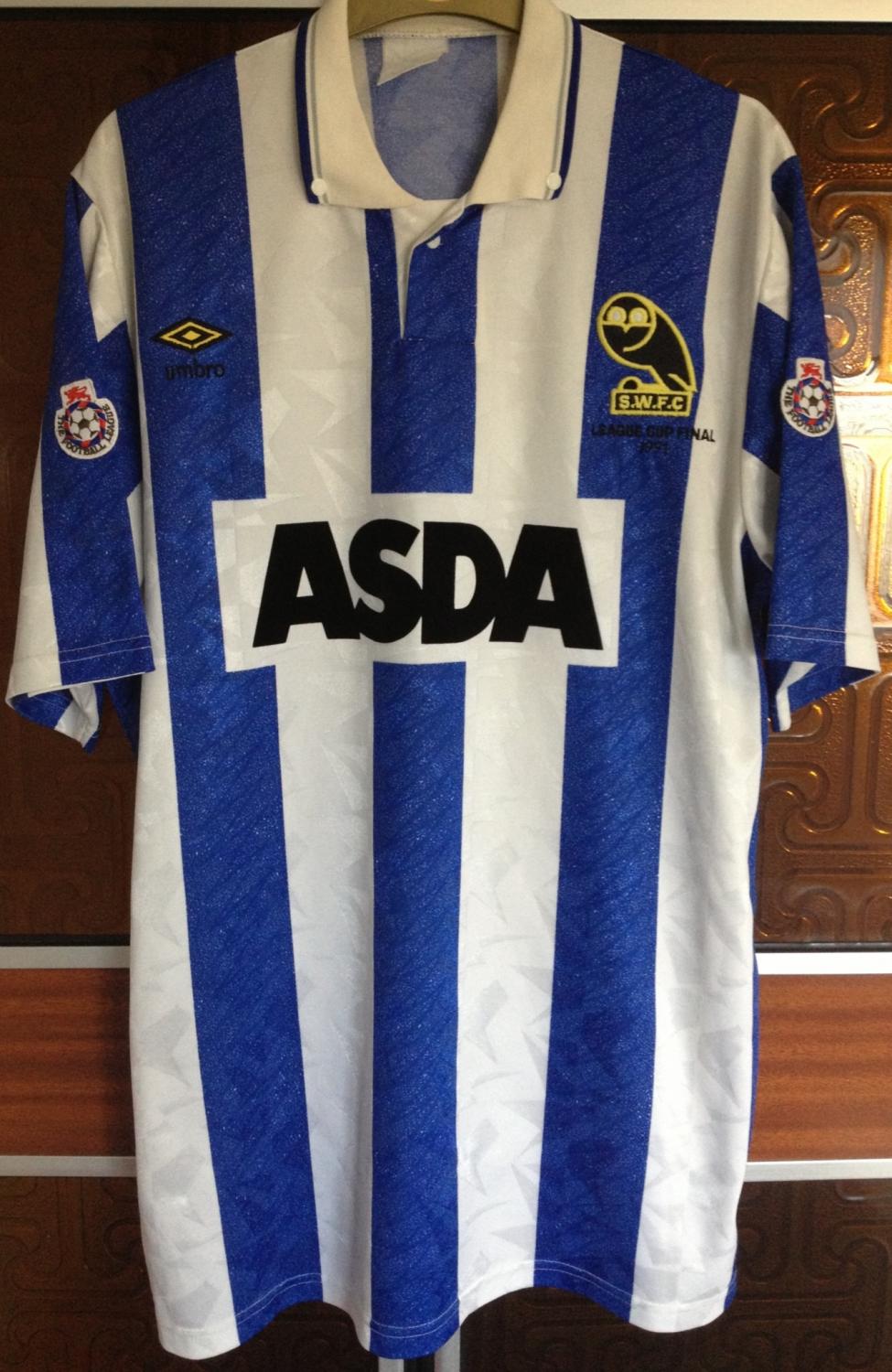 maillot sheffield wednesday réplique 1991 rétro