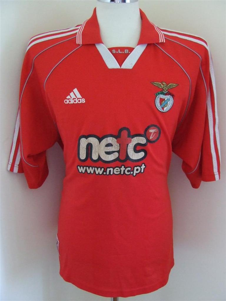 maillot sl benfica domicile 2000-2001 rétro