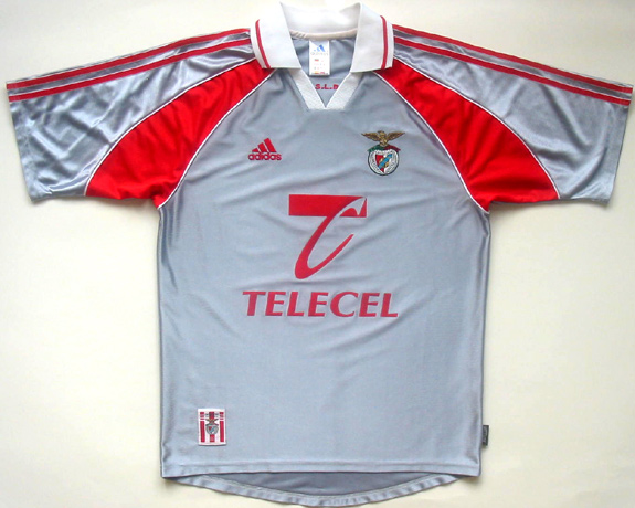 maillot sl benfica exterieur 1999-2000 rétro